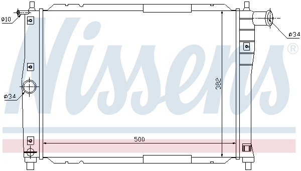 NISSENS 61644 - Радиатор охлаждения