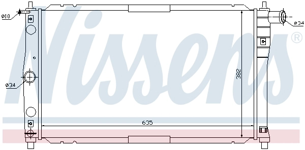 NISSENS 61654 - Радиатор охлаждения