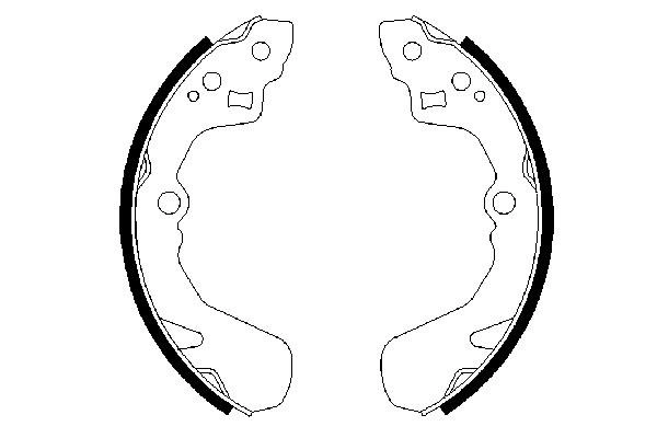 BOSCH 0 986 487 436 - Барабанные колодки