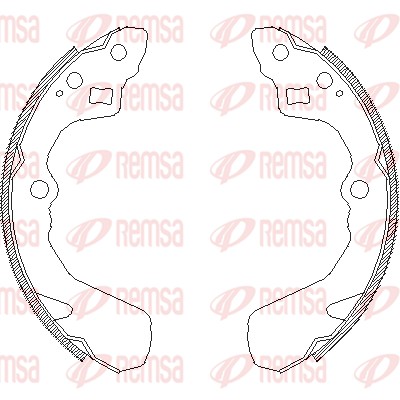 REMSA 4386.00 - Колодки барабанные
