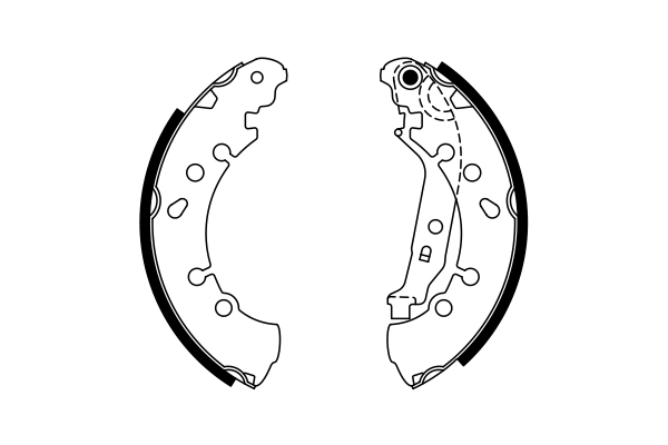 BOSCH 0 986 487 759 - Барабанные колодки