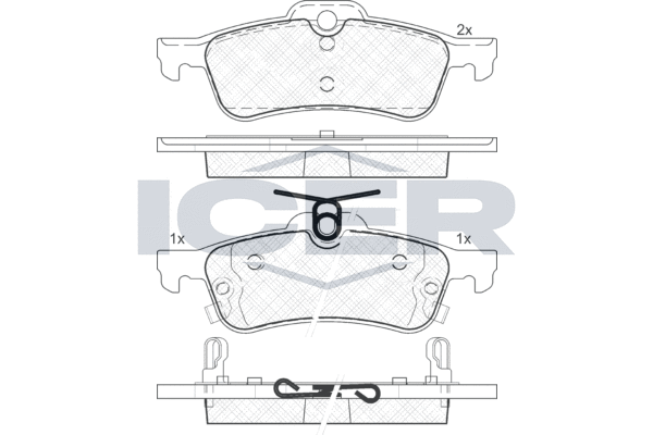 ICER 181878 - Тормозные колодки 