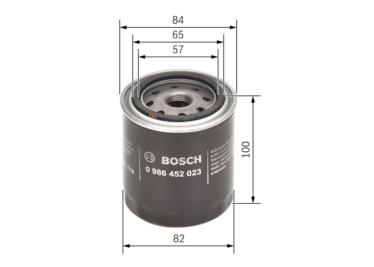 BOSCH 0 986 452 023 - Масляный фильтр