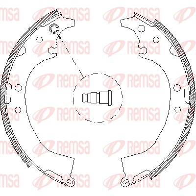 REMSA 4085.00 - Колодки барабанные