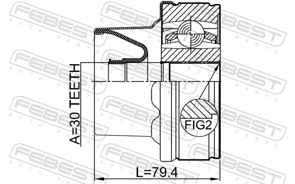 FEBEST 2011-NITSHA - Муфта кардана