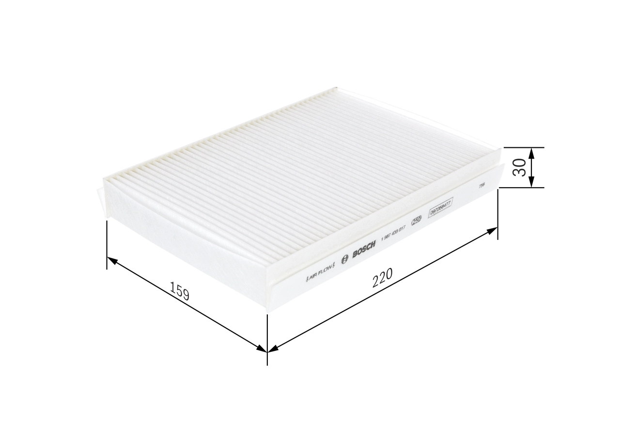 BOSCH 1 987 435 017 - Салонный фильтр