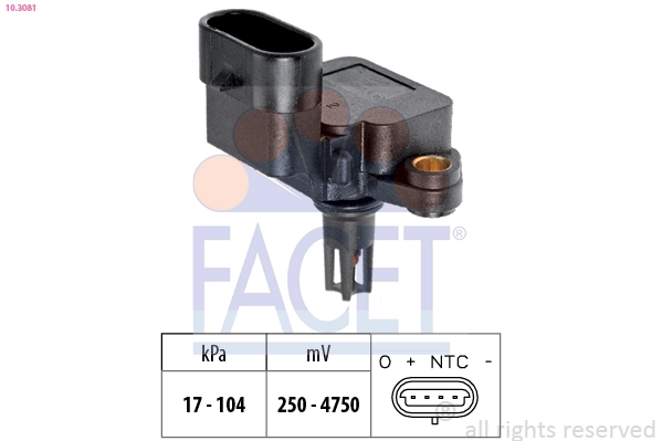 FACET 10.3081 - Датчик давления воздуха