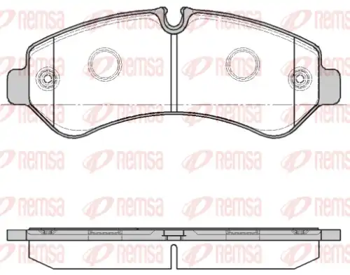 REMSA 186600 - Колодки тормозные дисковые, комплект