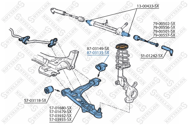 STELLOX 87-03135-SX - Сайлентблок
