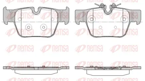 REMSA 186800 - Колодки тормозные дисковые, комплект
