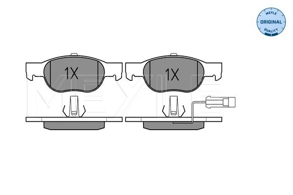 MEYLE 025 219 3017/W - Комплект тормозных колодок, дисковый тормоз MEYLE-ORIGINAL: True to OE.