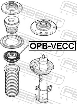 FEBEST OPB-VECC - Опорный подшипник