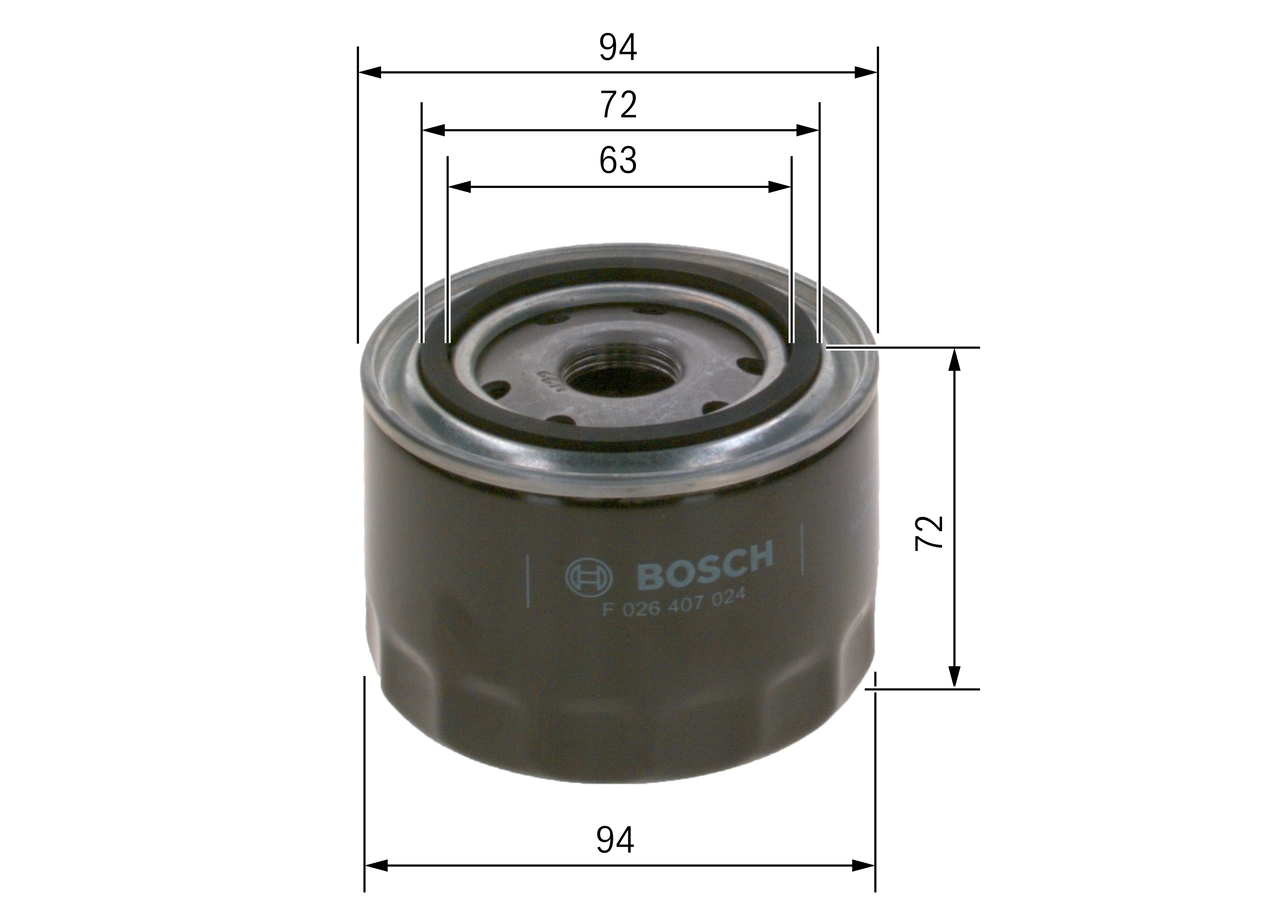 BOSCH F 026 407 024 - Масляный фильтр