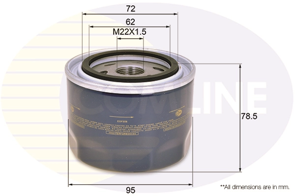COMLINE EOF228 - Масляный фильтр