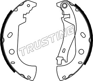 TRUSTING 034.099 - Барабанные колодки
