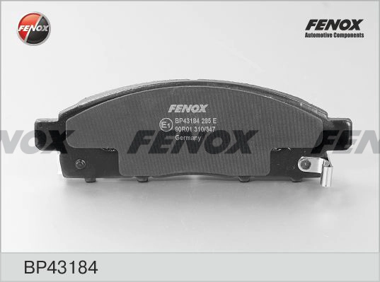 FENOX BP43184 - Тормозные колодки 