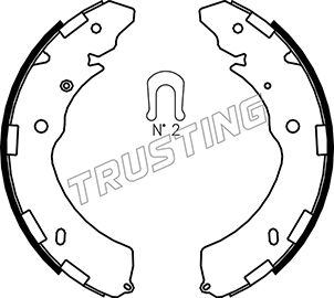 TRUSTING 064.181 - Барабанные колодки