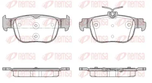 REMSA 189700 - Колодки тормозные дисковые, комплект