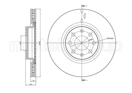 TRUSTING DF1003 - Тормозные диски