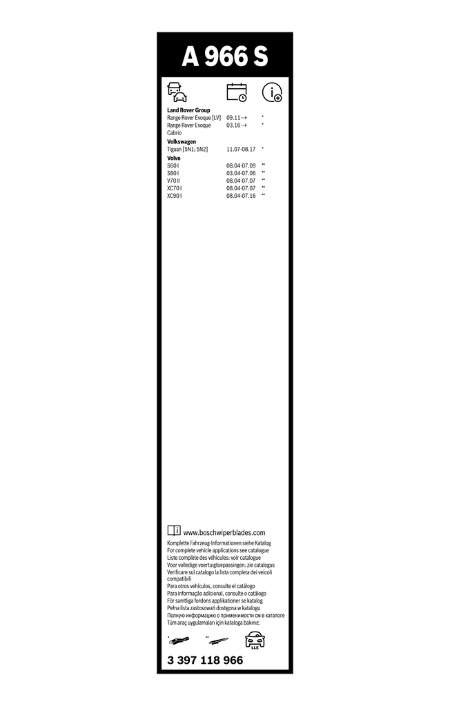 Щетка стеклоочистителя Aerotwin