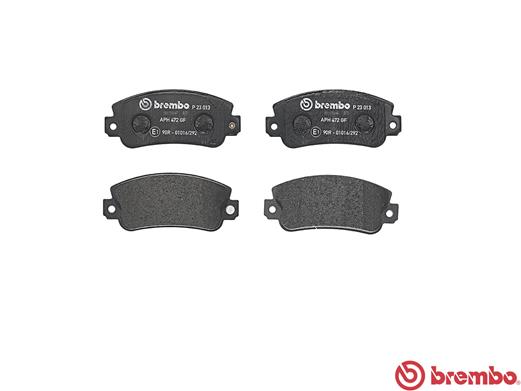BREMBO P 23 013 - Комплект тормозных колодок, дисковый тормоз PRIME LINE