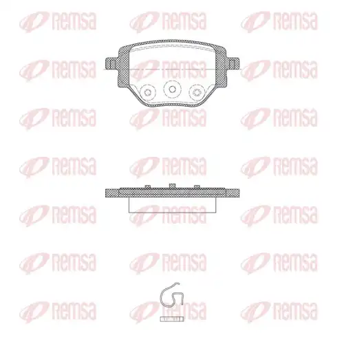 REMSA 190500 - Колодки тормозные дисковые, комплект