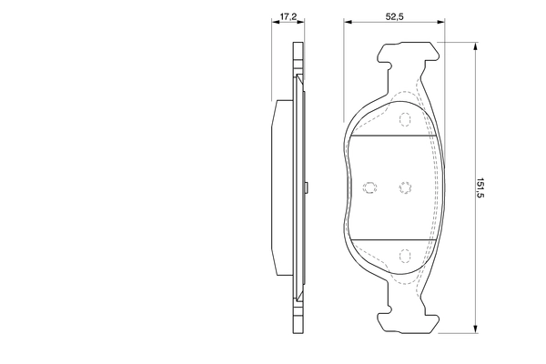 BOSCH 0 986 424 544 - Тормозные колодки 