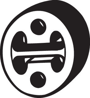 Крепления глушителя