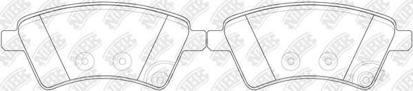 NIBK PN9803 - Тормозные колодки 