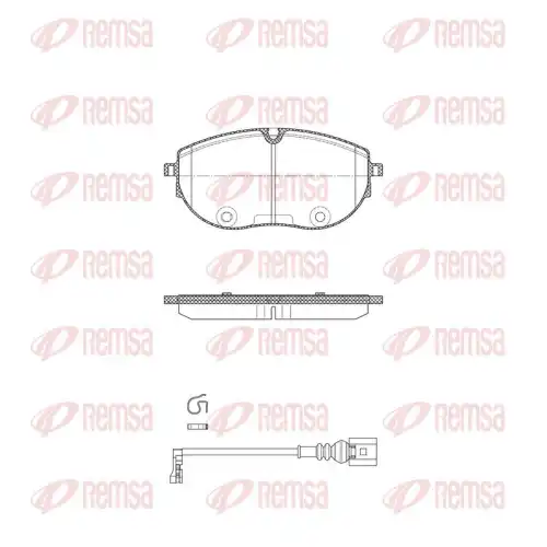 REMSA 191901 - Колодки тормозные дисковые, комплект