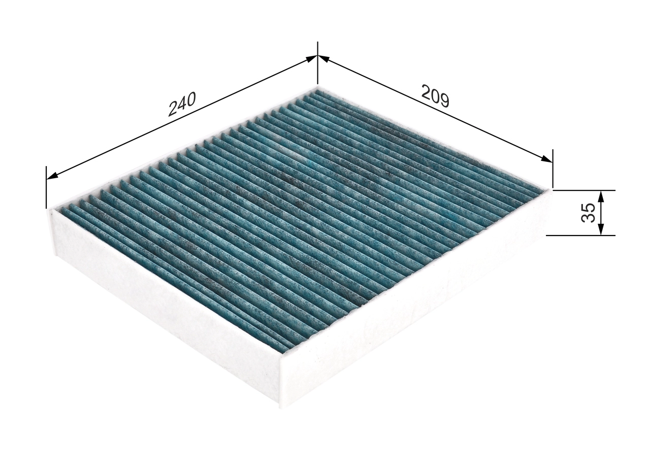 BOSCH 0 986 628 506 - Фильтр, воздух во внутренном пространстве ФИЛЬТР+