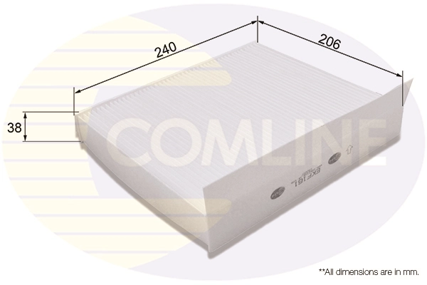 COMLINE EKF161 - Салонный фильтр