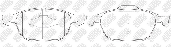 NIBK PN0365 - Тормозные колодки 