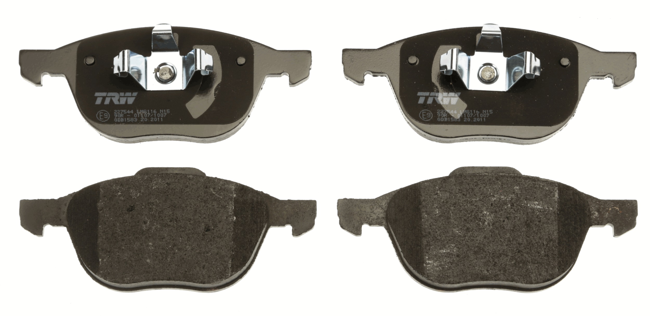 TRW GDB1583 - Комплект тормозных колодок, дисковый тормоз COTEC