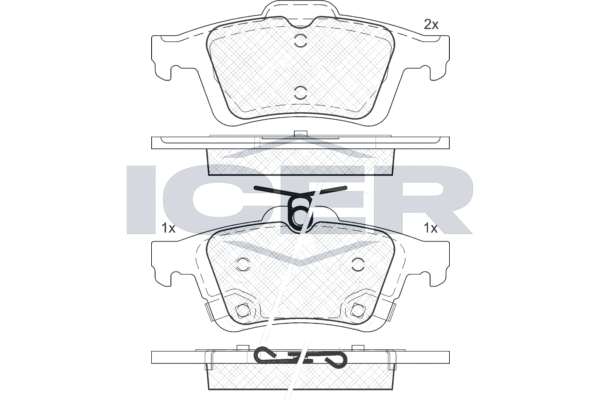 ICER 182106 - Тормозные колодки 