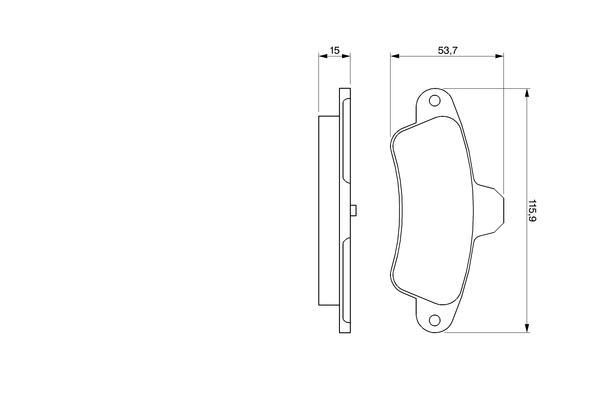 BOSCH 0 986 424 277 - Тормозные колодки 