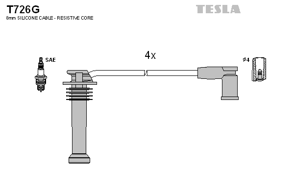 TESLA T726G - Высоковольтные провода