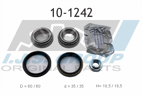 IJS GROUP 10-1242 - Комплект подшипника ступицы колеса Technology & Quality