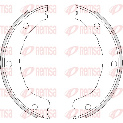 Колодки барабанные ручника