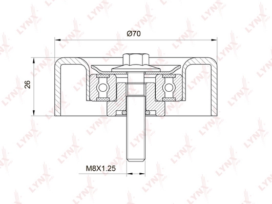 Ролик обводной приводного ремня