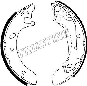 TRUSTING 040.137 - Барабанные колодки