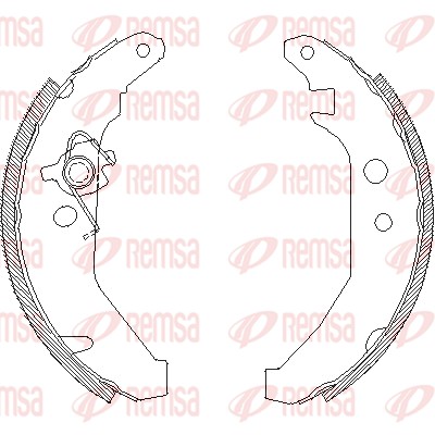 REMSA 4185.00 - Колодки барабанные