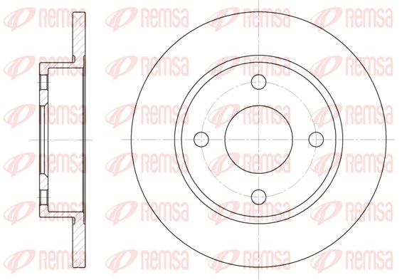 REMSA 6427.00 - Тормозные диски