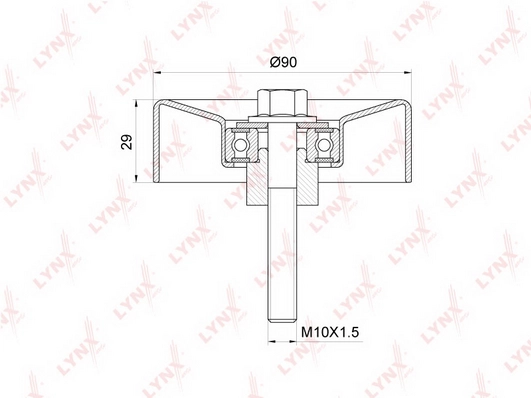 Ролик обводной приводного ремня