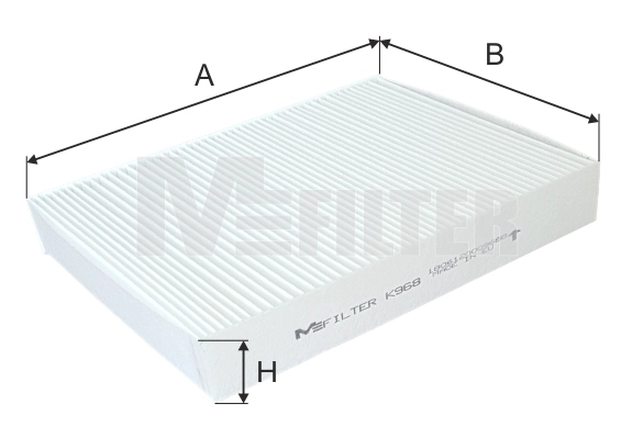 MFILTER K 968 - Салонный фильтр