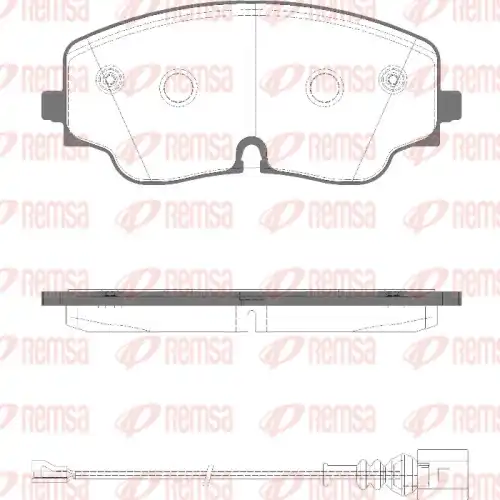 REMSA 198401 - Колодки тормозные дисковые, комплект