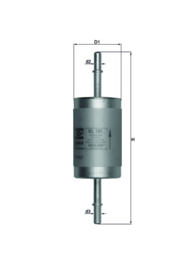 KNECHT KL 181 - Топливный фильтр