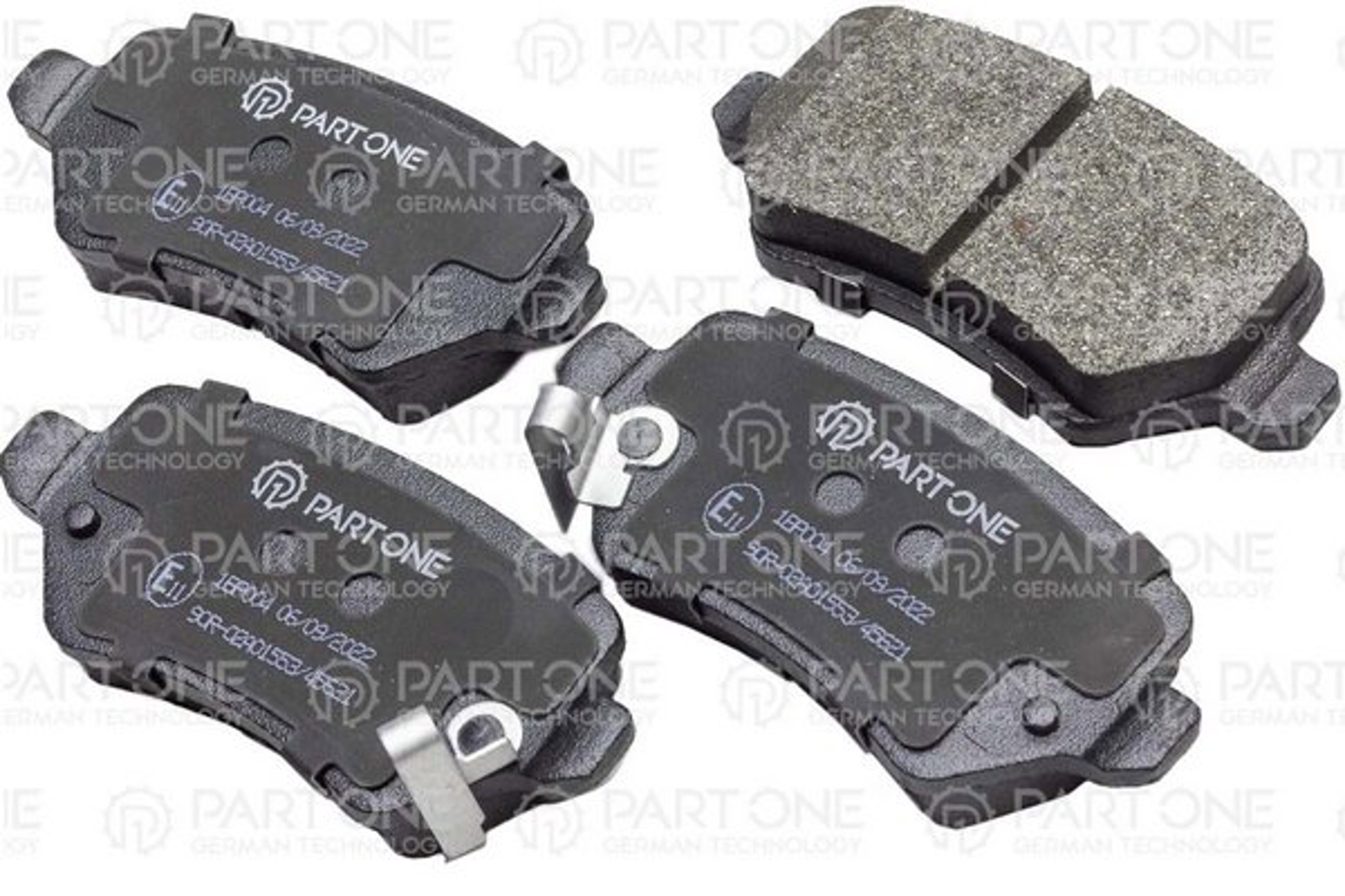 PART-ONE 1bp004 - Колодки тормозные дисковые rear, OPEL ASTRA G, H, ZAFIRA 99>, KIA VENGA 10>, CEED 12>, 95.4x4