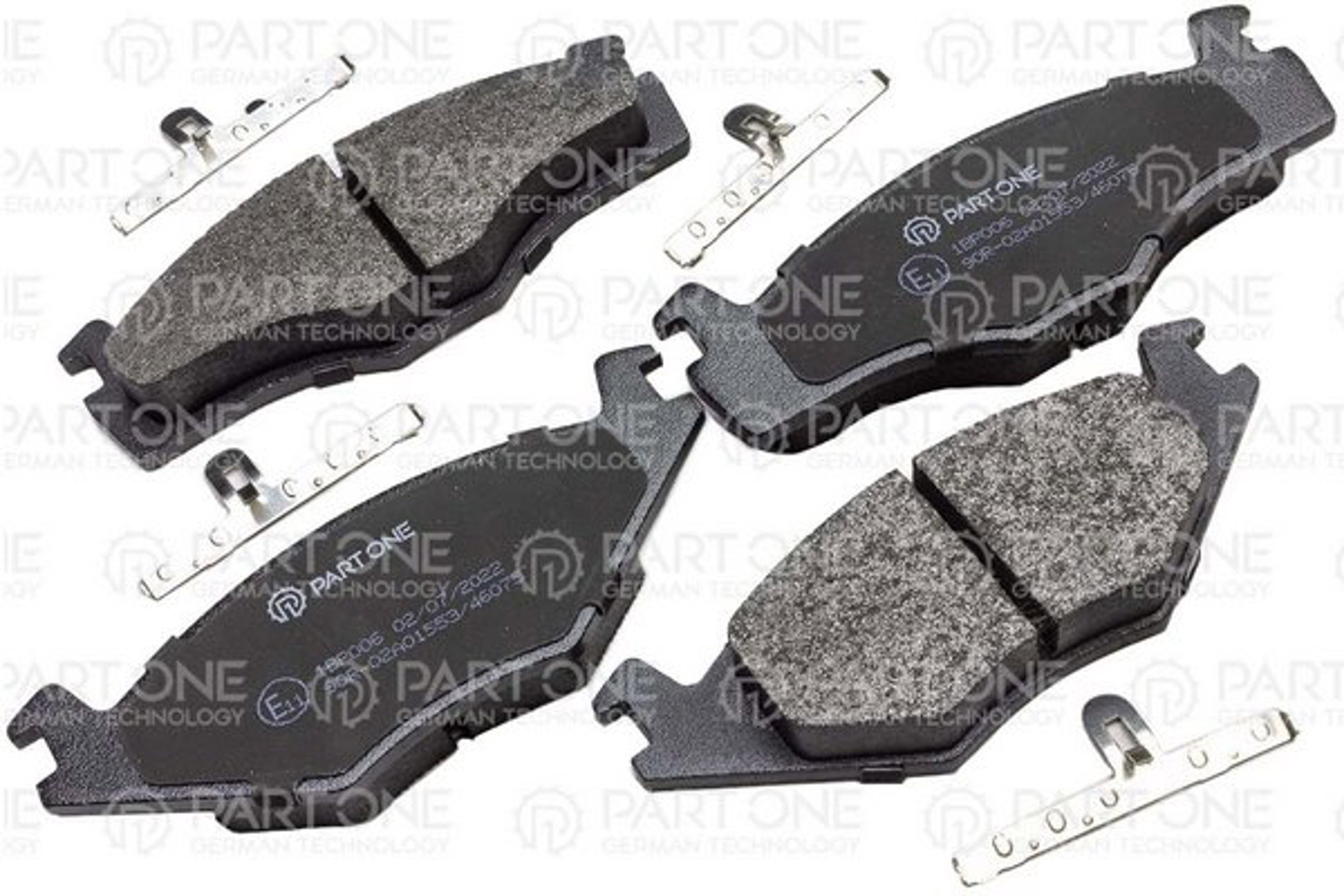 PART-ONE 1bp006 - 1BP006 Колодки тормозные дисковые front, SEAT CORDOBA 93-99, VW GOLF I, II, III 76-99, PASSAT 81-88,