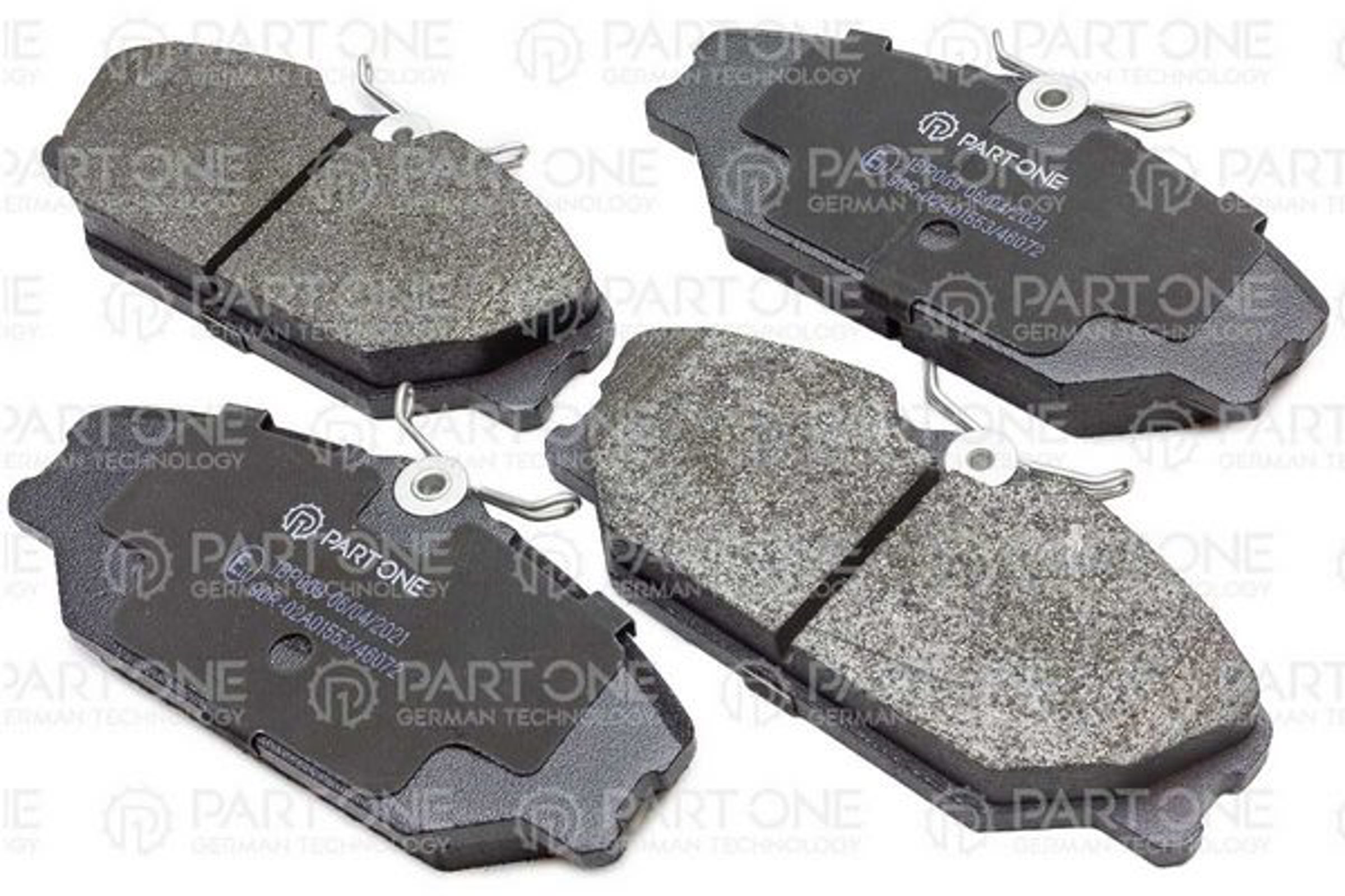 PART-ONE 1bp009 - Колодки тормозные дисковые перед. RENAULT CLIO II 00->, LAGUNA I 93-01, MEGANE I 99-03, MEGANE SCEN
